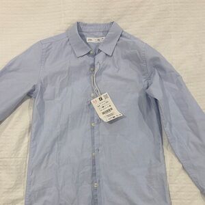 Zara Light Blue Kids Button Down Shirt